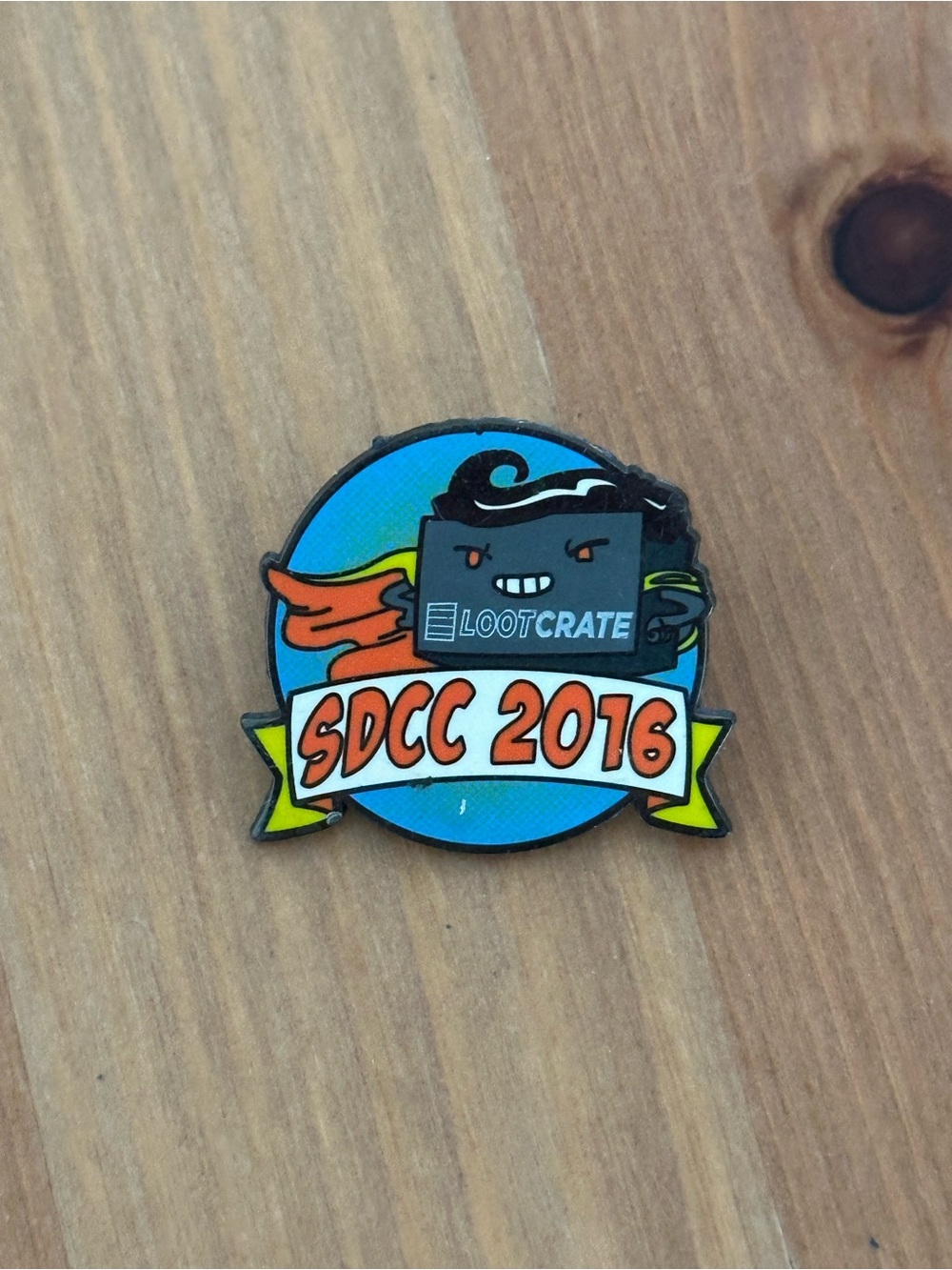 Loot Crate SDCC 2016 Comic-Con Collectible Pinback Button Pin